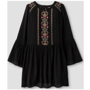 ArtClass Crinkle Gauze Long Sleeve Dress Size S